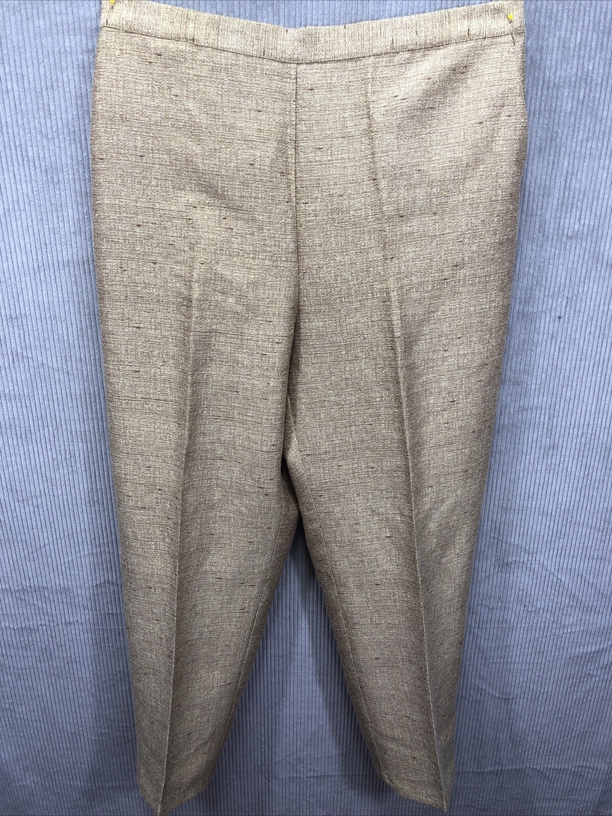 CaliYork Women’s Dress Pants Size 12P Suit Separate Natural Gold Work Career