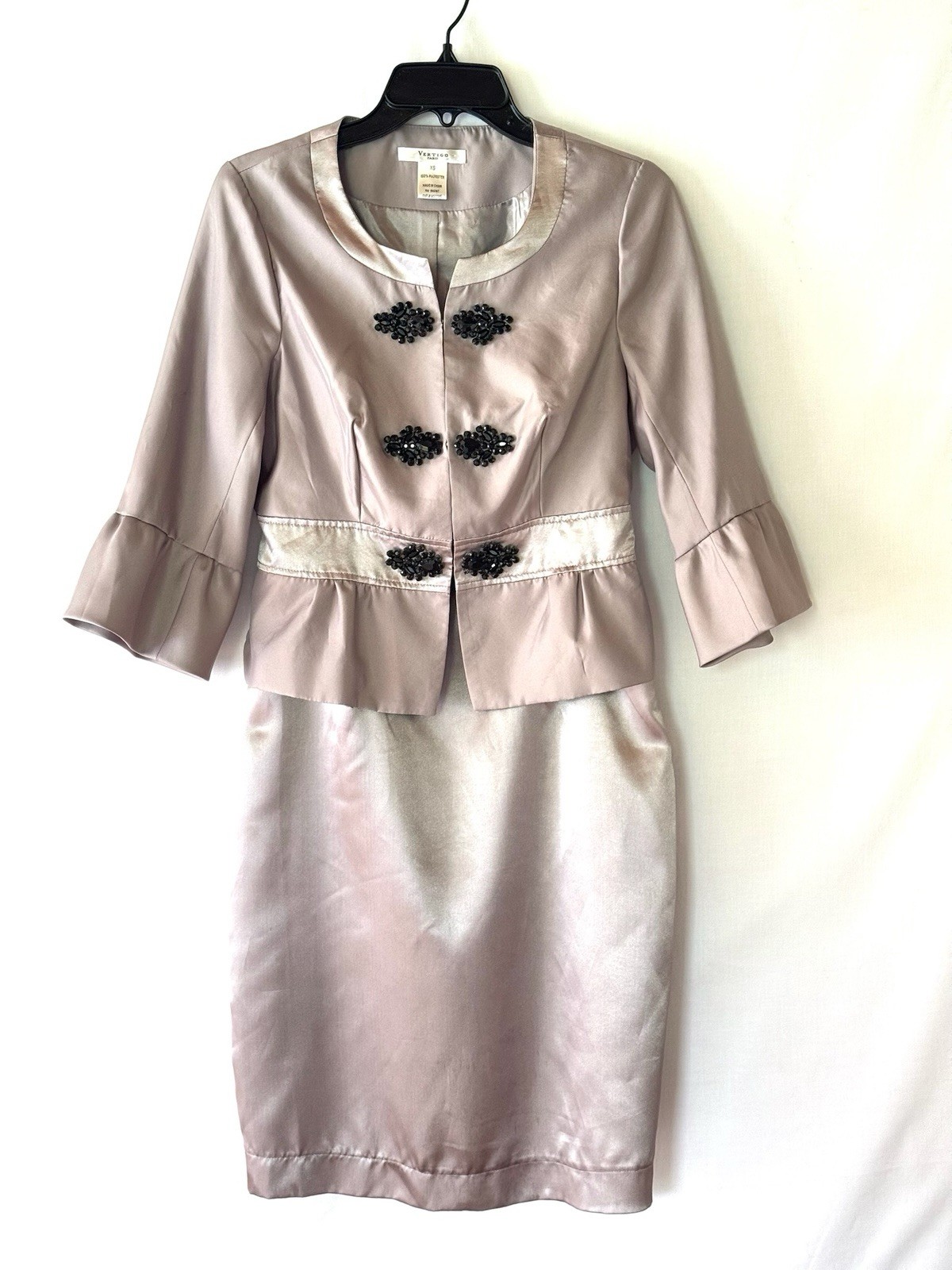 Vertigo Paris Cocktail Dress With Jacket Size XS
