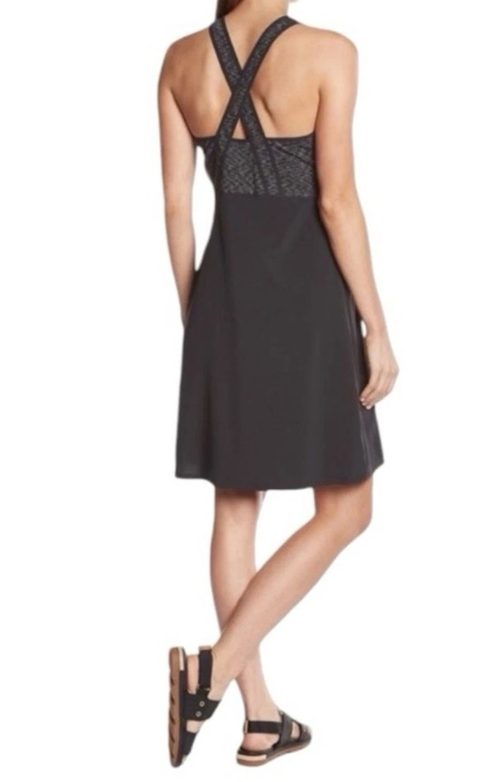 Smartwool Willow Lake Midi Dress Merino Wool Lightweight Black Women’s Small d97