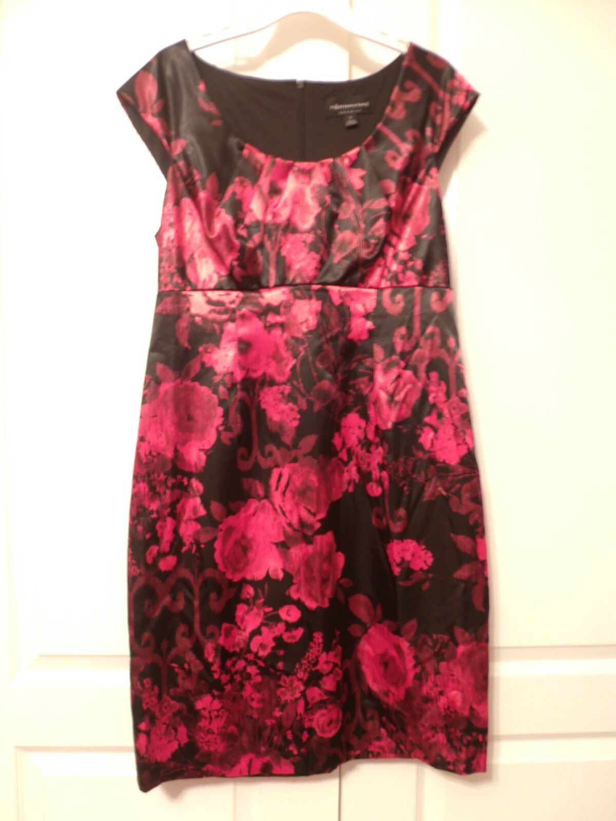 Ladies sz. 12 Red & Black Dress from Sri Lanka