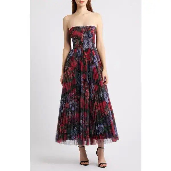Hutch Alba Floral Pleated Gown. Size S. Best Fit For A Size 4. NWT. MSRP $398