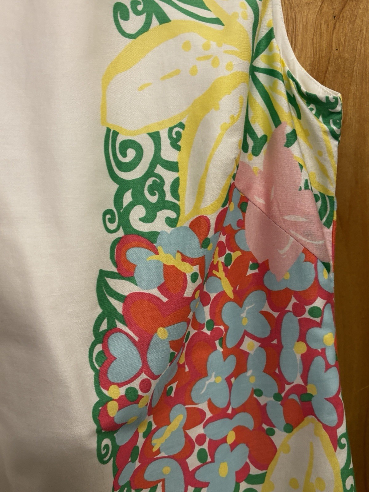 LILLY PULITZER Shift Dress Size 6 Margot Mariposa White Floral Print 100% cotton