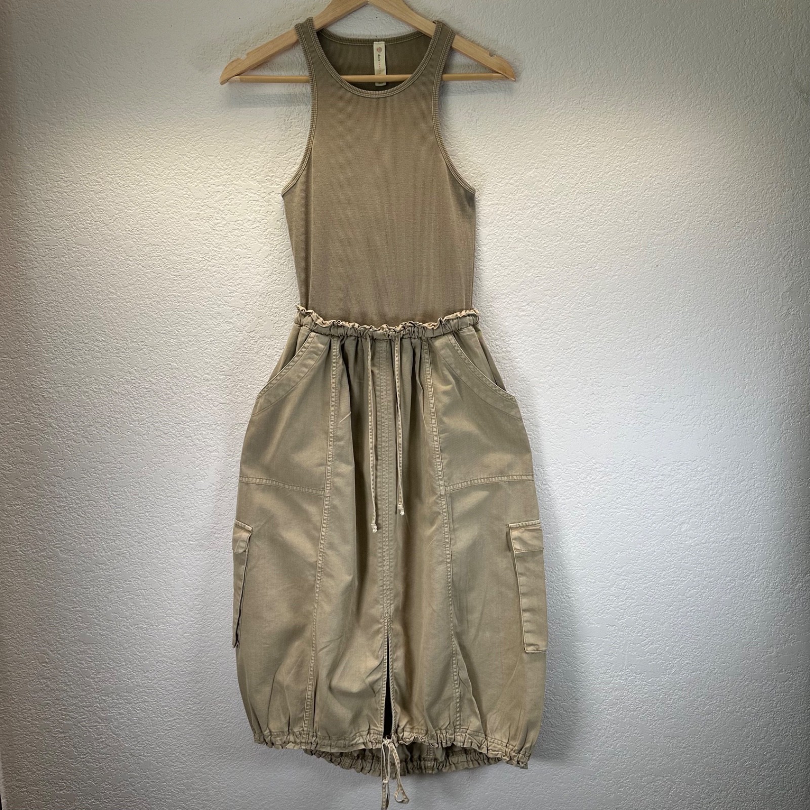 Anthropology Daily Practice Be bold Racerback Twofer Dress Size XS Gorpcore