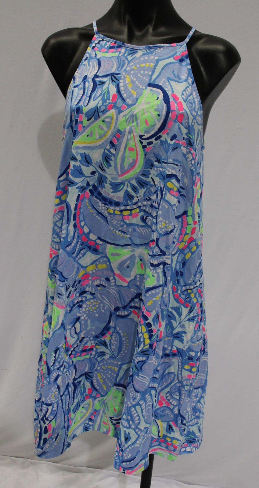 Lilly Pulitzer Women’s Margot Swing Dress NN7 Blue Peri Pinch Tassel Medium NWoT