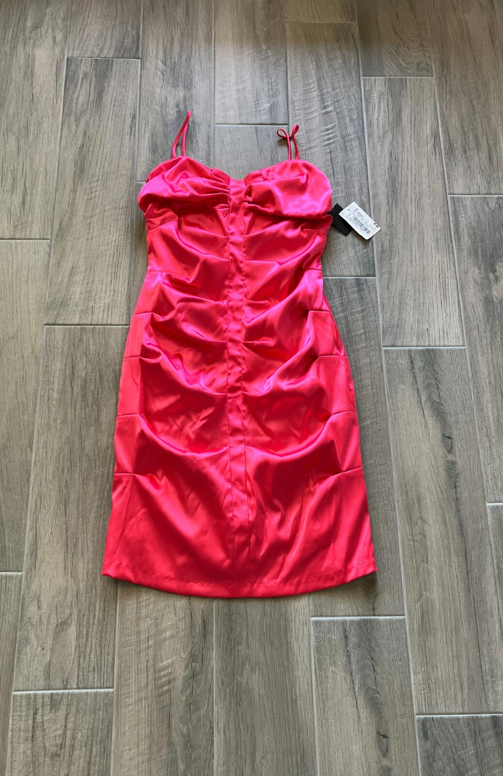 NWT Size 11/12 Bright Pink Party Dress, Size S New Years Eve Dress, Formal Satin