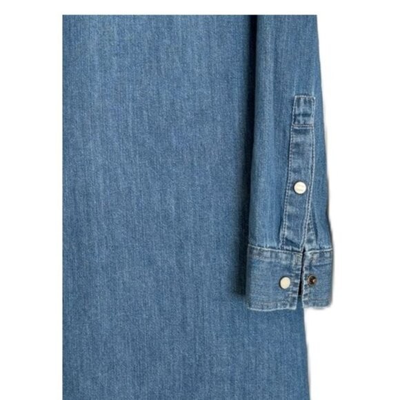 Gap Medium Wash Popover Denim Dress XL
