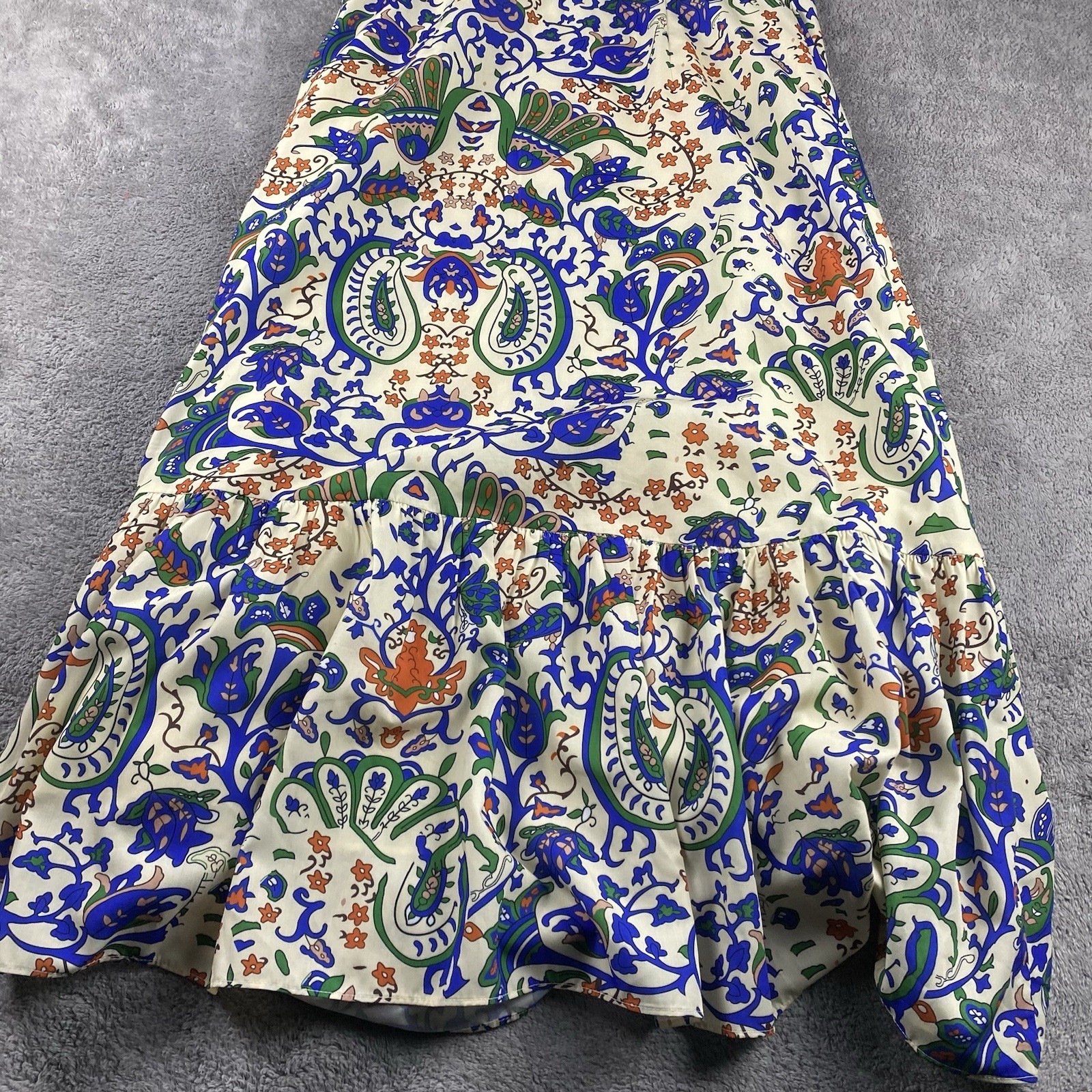 VICI One Shoulder Dress Womens Large Pattern Blue