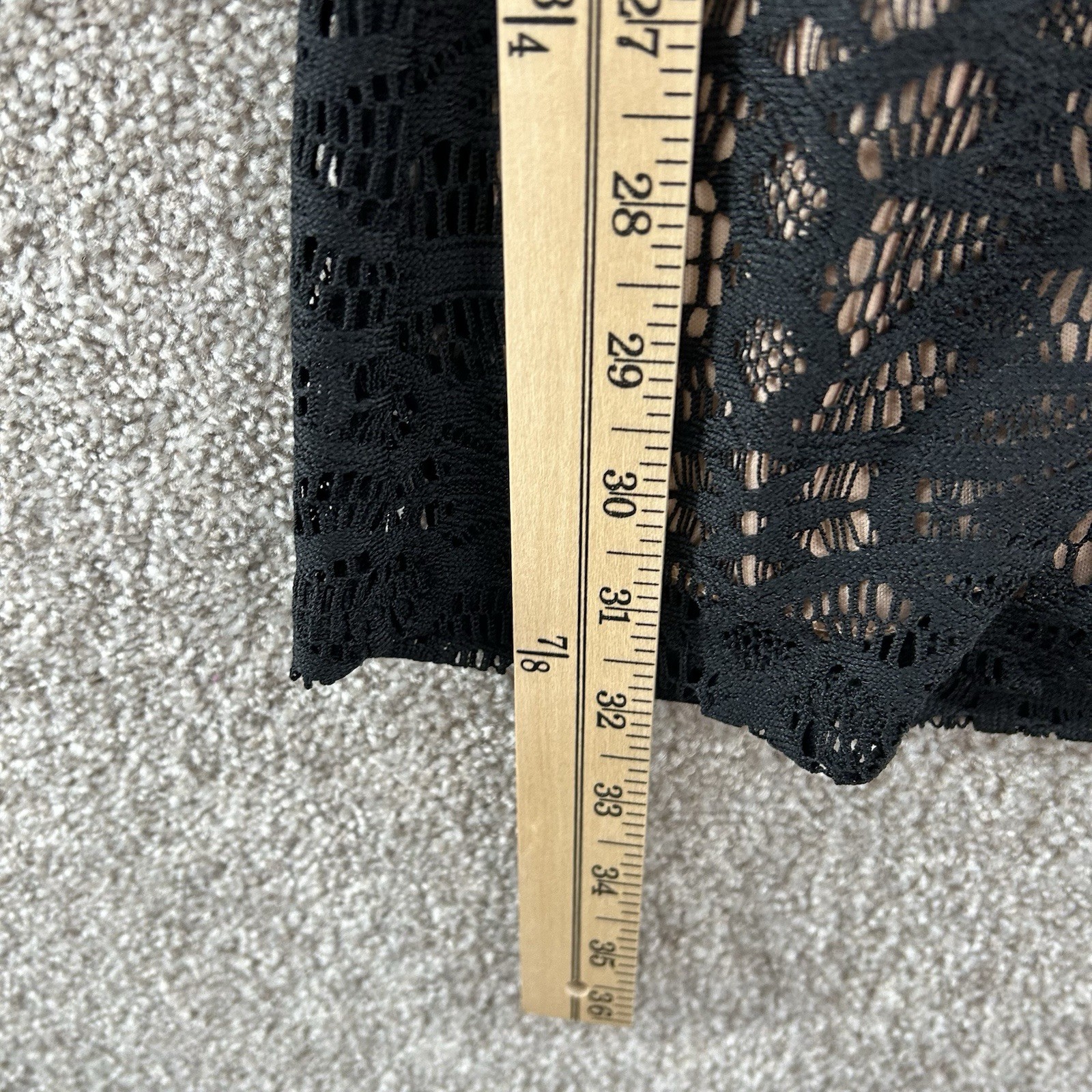 Speechless Junior Dress Size 5 Black Floral Lace Short Sleeve Back Zip Closure