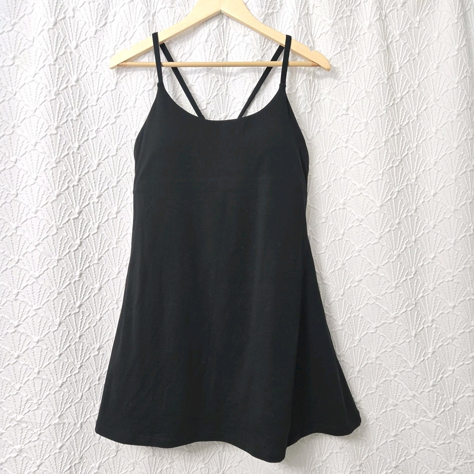 Nicole Miller Sport Golf Tennis Dress Moisture Wicking Crossback XL Black