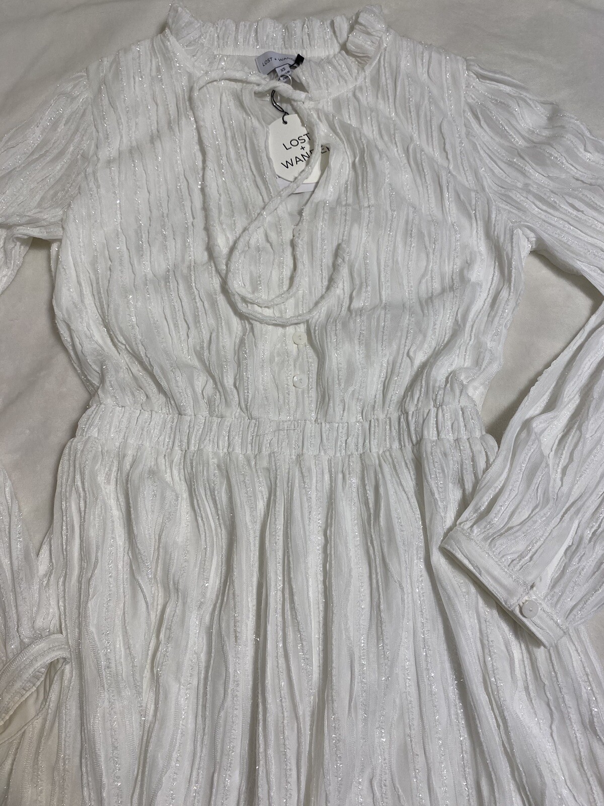Lost + Wander Enchanted Glow Mini Dress Long Sleeve Size XS/ Small Women’s