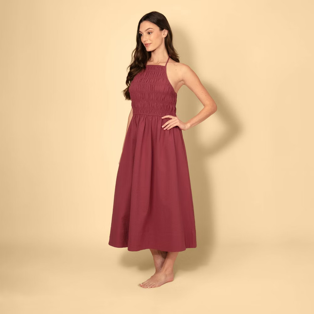 Solid & Striped Women Smocked A-Line Dress