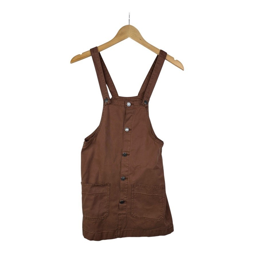 NWT Arizona Jean Co. Womens Brown Overalls Dress Size XS