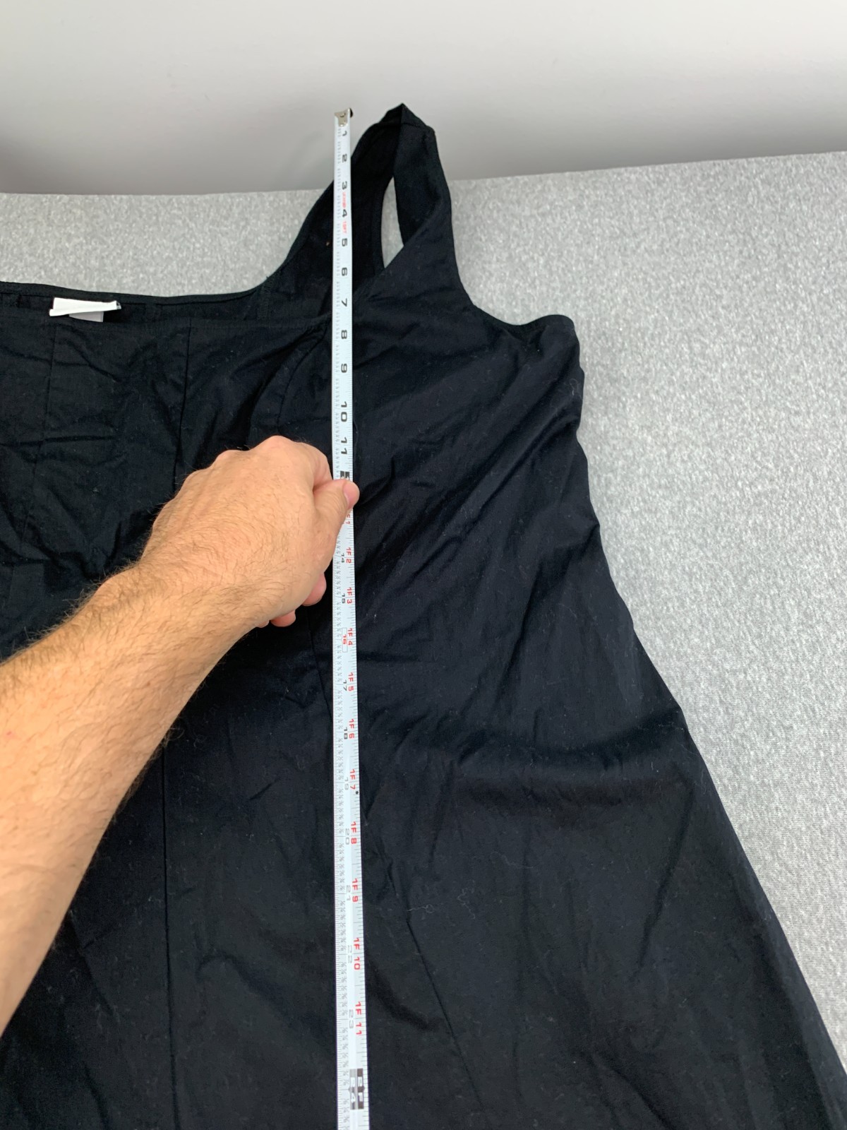 Ava & Viv A-line Tank Dress Womens Size 24 Black Classic Cute Cotton Staple