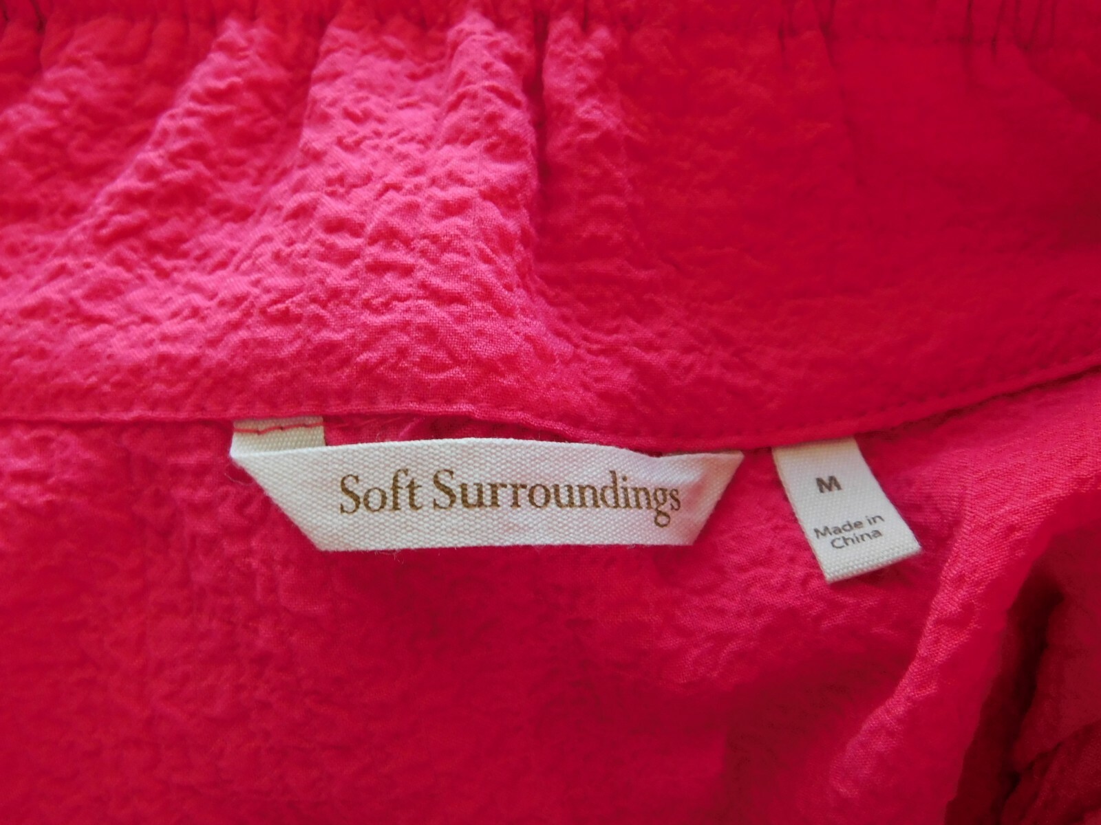 Soft Surroundings Ruffle Tunic Dress Top M ~HH