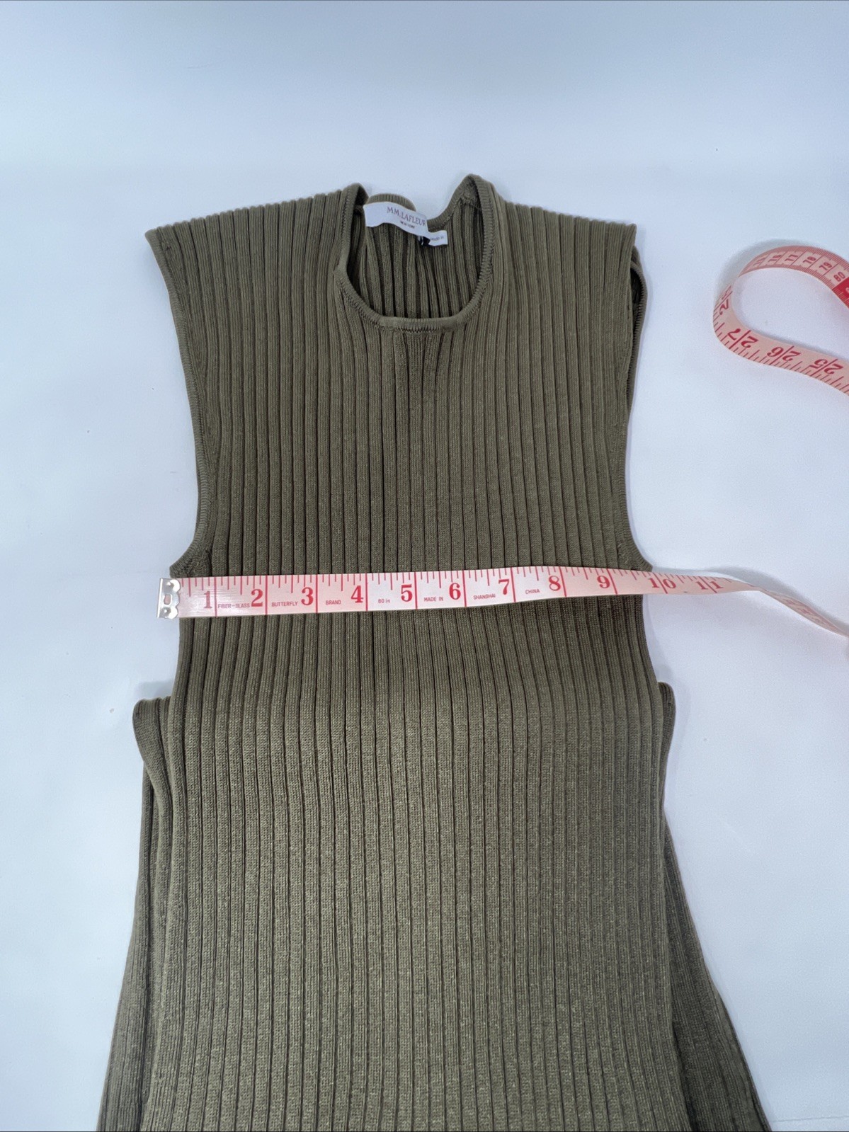 MM. Lafleur Dylan Dress Slinky Knit Safari Green Size XS