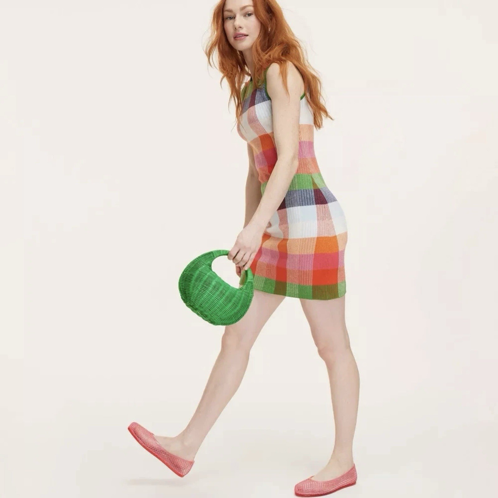 Plaid Mini Sweater Dress Red/Pink/Green/Blue M – kate spade new york x Target