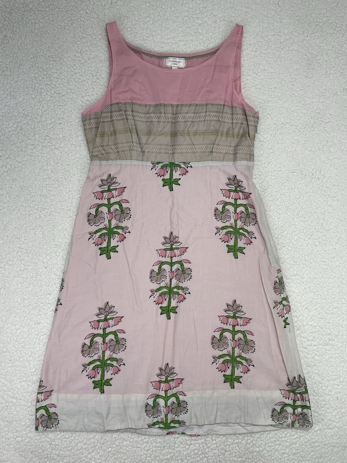 Anthropologie Moulinette Soeurs Size 10 Sleeveless Floral Dress Pink Gossip Girl