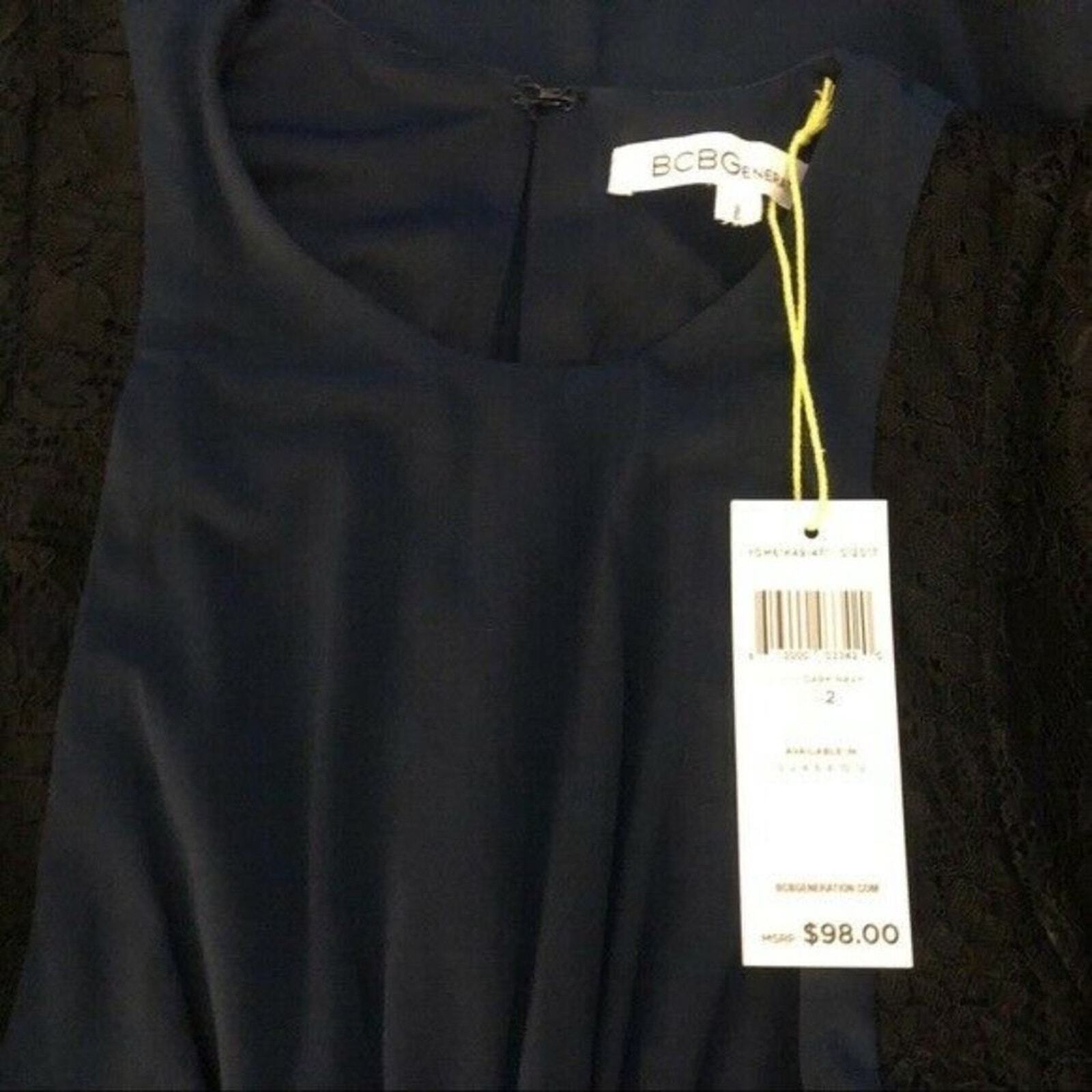 BCBGeneration Lace-Trimmed Evening Dress Size 2 New