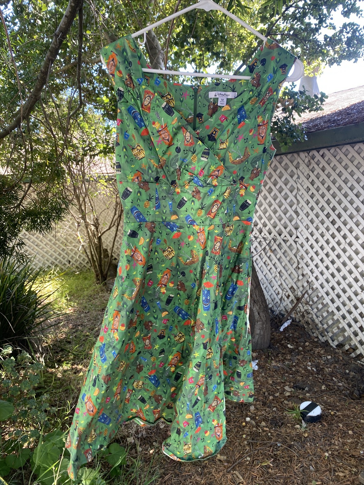 Disney Parks The Dress Shop Trader Sams Enchanted Tiki Room Swing Dress Sz Med
