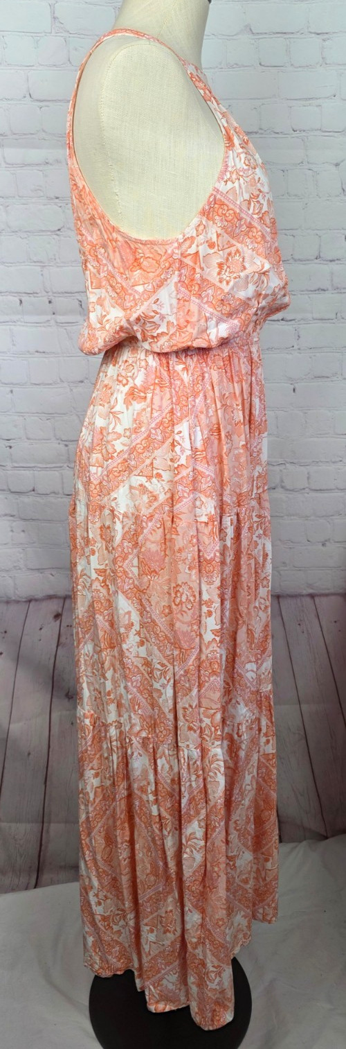 Petal & Pup Halter Dress Floral Wedding Guest Boho Western Country Club Size 6
