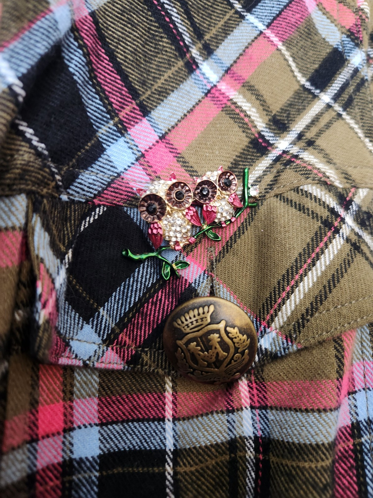Aratta Spring My Choice Trench Coat Kimono Shirt Medium HOT PINK OWL