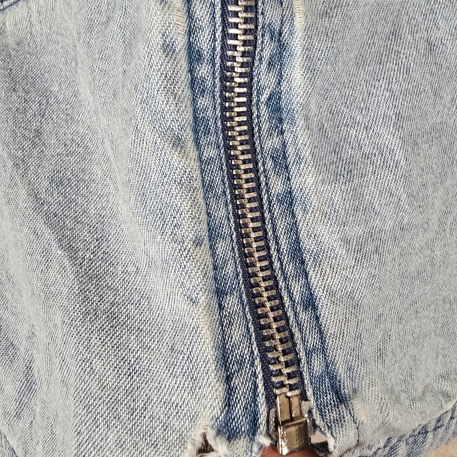 Premier International Womens Vintage 90s Denim Zip Front Jumper Dress Blue L