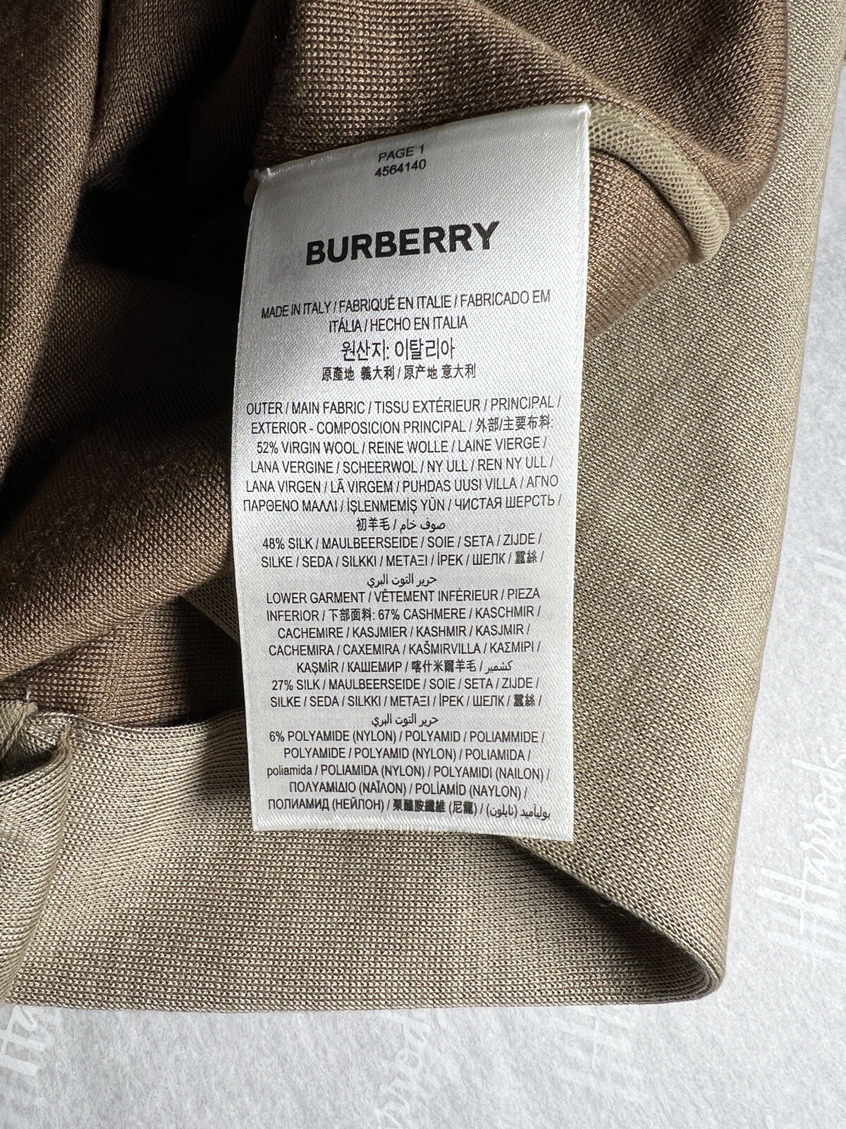 BURBERRY Cutout Gathered Wool Silk Jersey Dress Size UK 2 NEW RRP £2500
