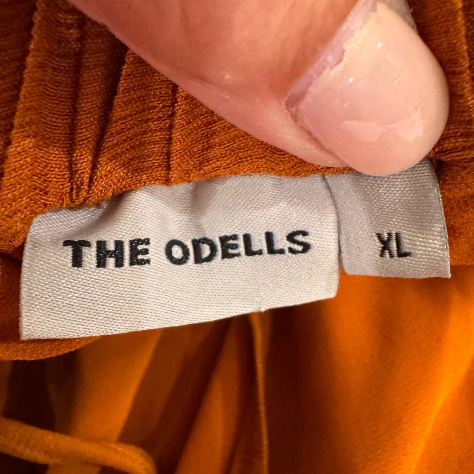 Anthropology The Odells Rust Ruffle Maxi Dress Boho Coastal Summer Resort Sz XL