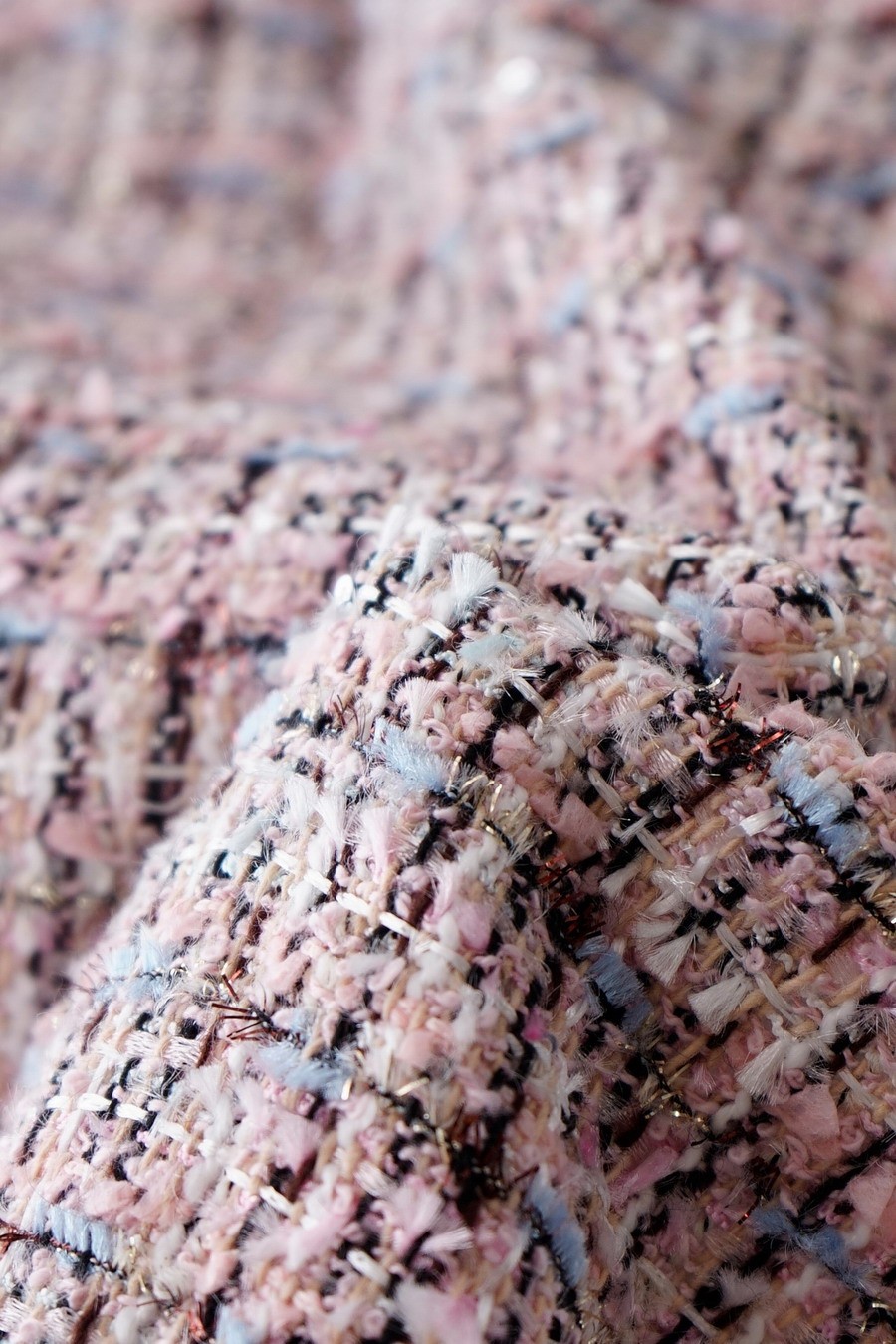 Self-Portrait Tweed Patchwork Pleated fabric chiffon Sleeveless Dresses Belts