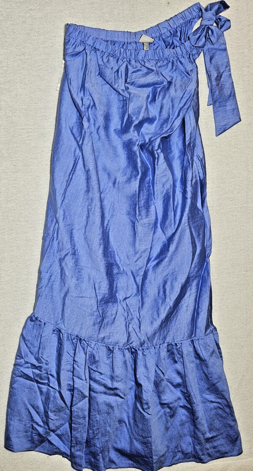 A New Day Blue One Shoulder Midi Sundress S Light Weight