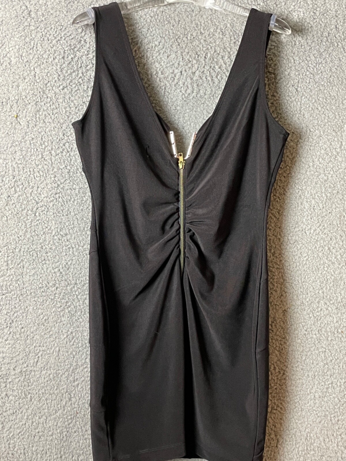 Emerald Sundae Womens Dress M Black Built-in Bra Stretchy Sheath Cocktail Sexy