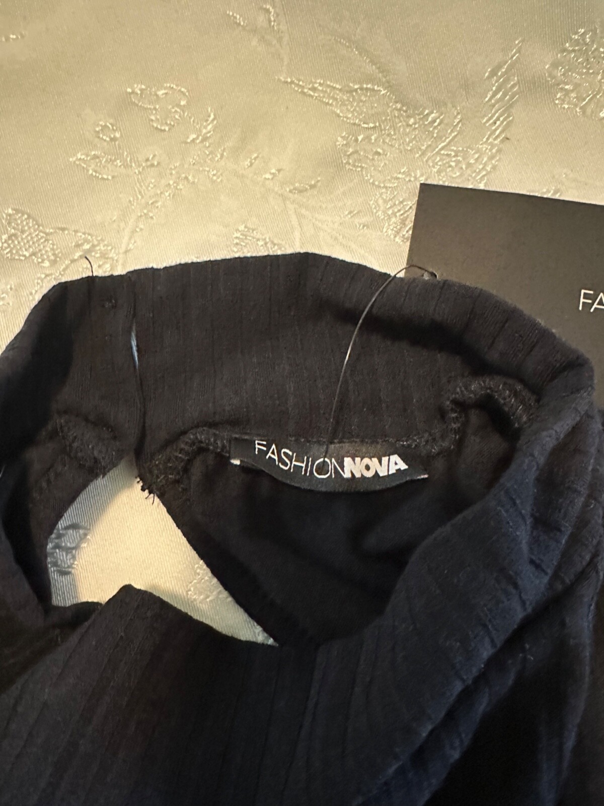 NWT FASHION NOVA LIKE IT OR LEAVE IT SIZE 2X BLACK RIBBED MAXI SIDE SLIT DRESS