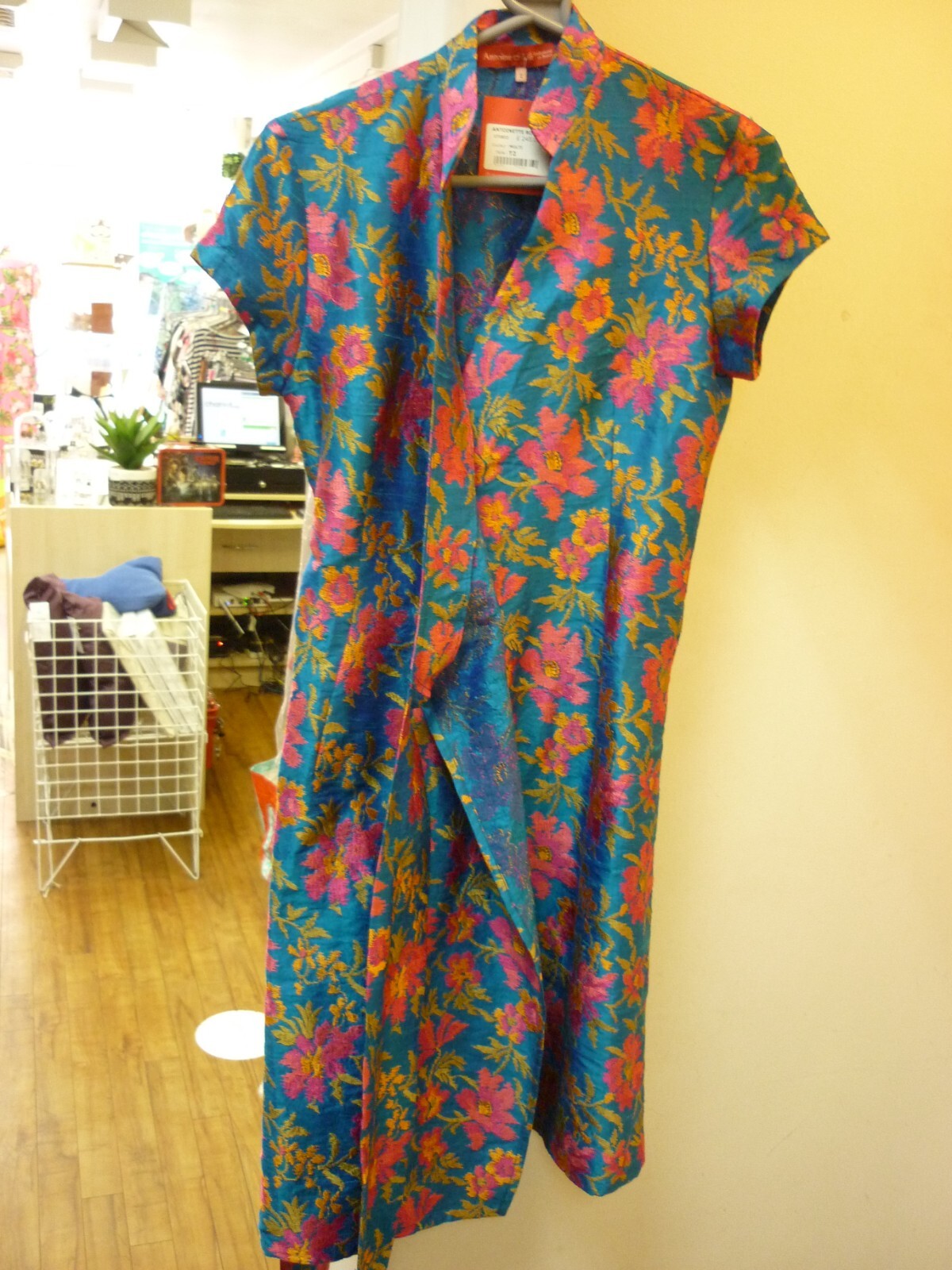 Antoine & Lili Antoinette Silk Robe Chinese Style Multi Colour Size 2 UK 6 [DL]