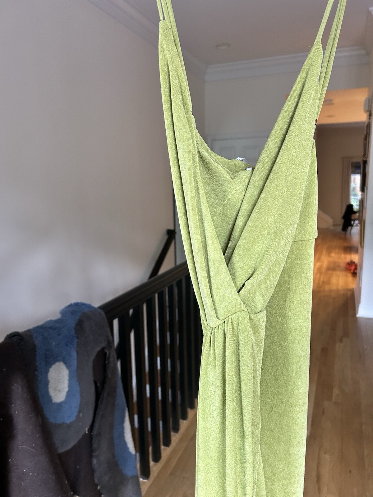 Light Green Surplice Midi Dress Lulus Size Large