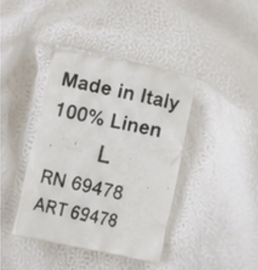Made in Italy 100% Linen White Halter Maxi Dress Open Back Ruffle Hem L