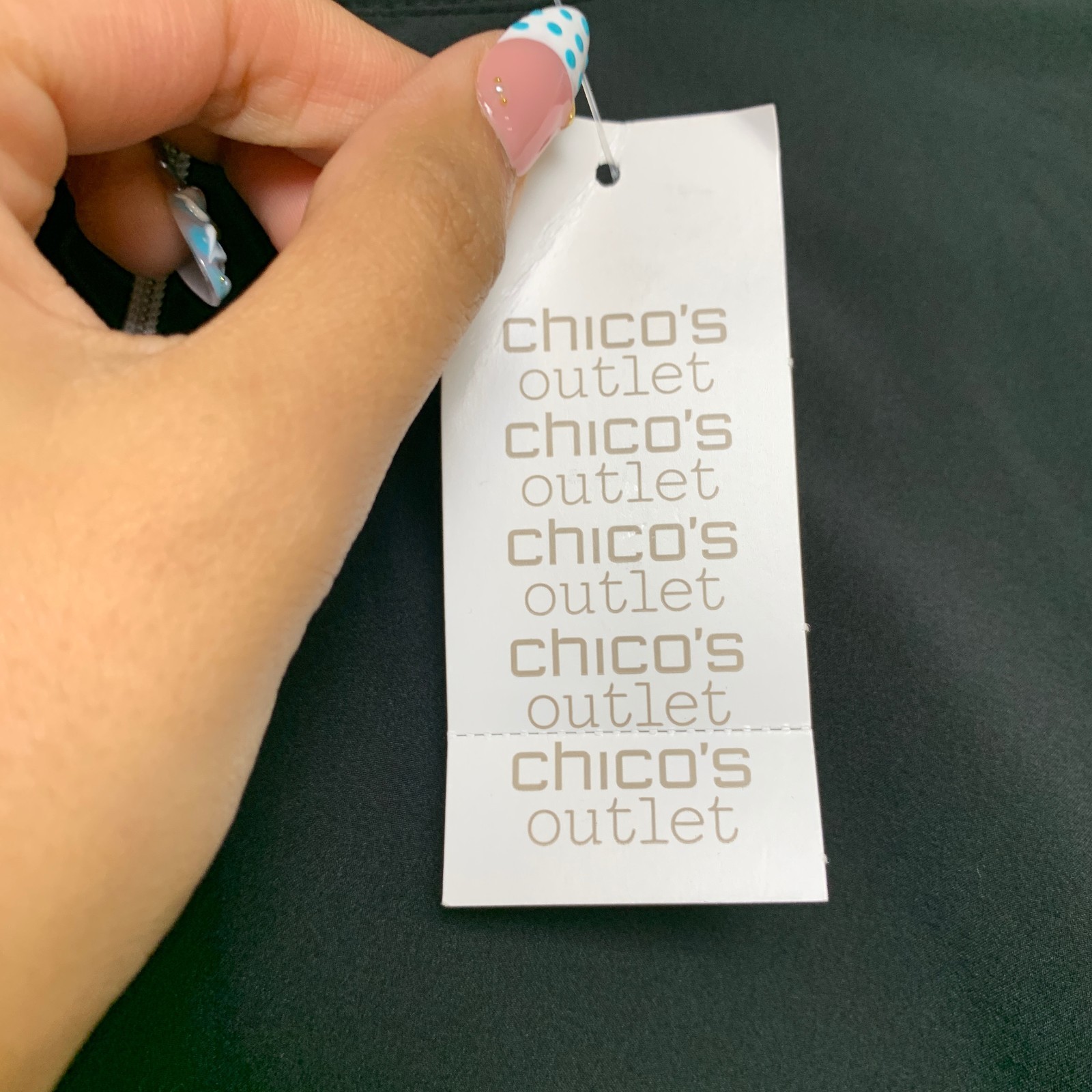 Weekends by Chico’s Elena Elbow Shift Dress Womens 3 Black 1/4 Zip Everyday Wear