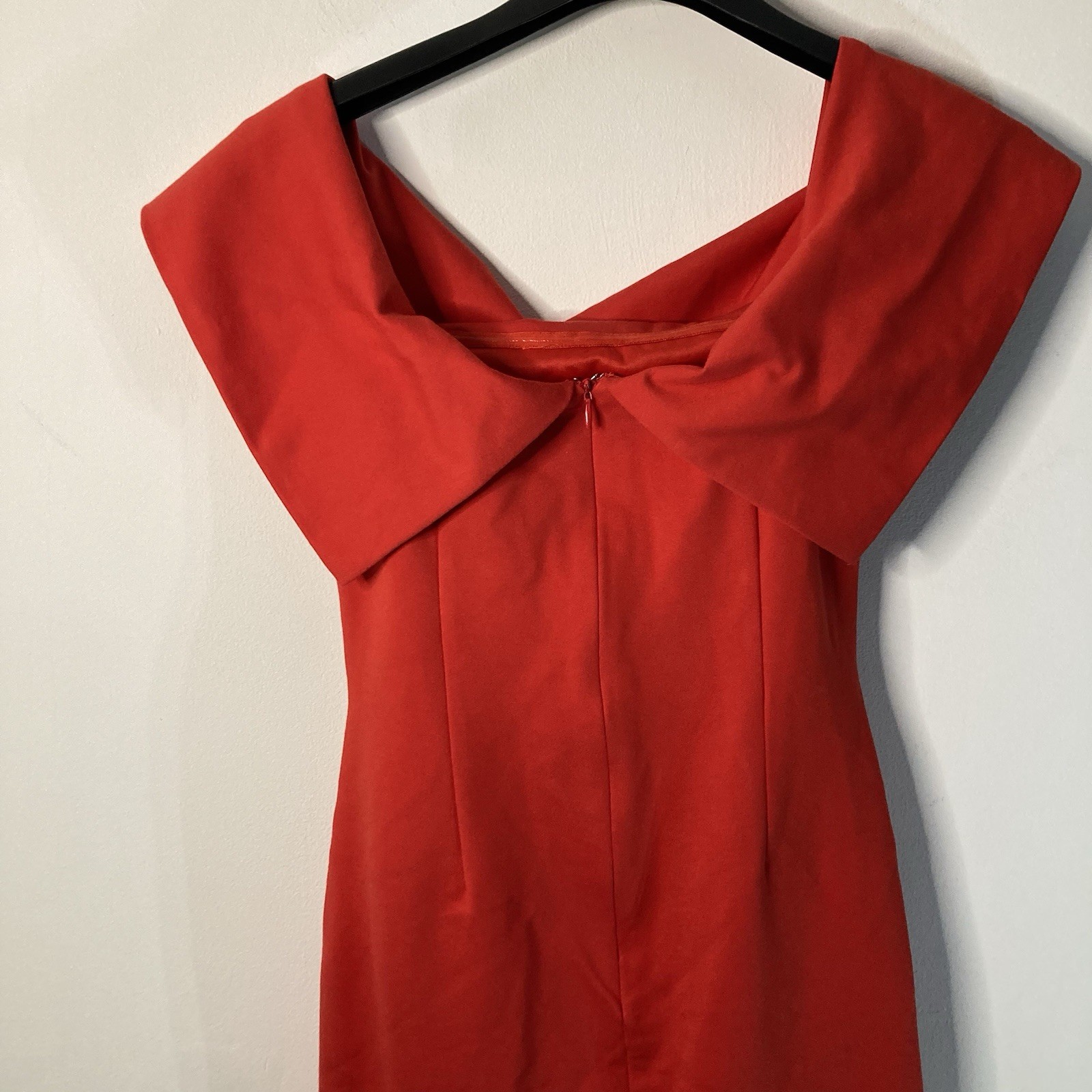 Lavish Alice Red Off Shoulder Midi Dress UK 8 – Party Evening Bodycon