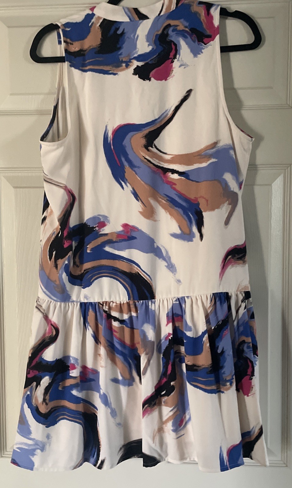 Nine West Ivory Dress with Marble Design – Womens Size Medium EUC