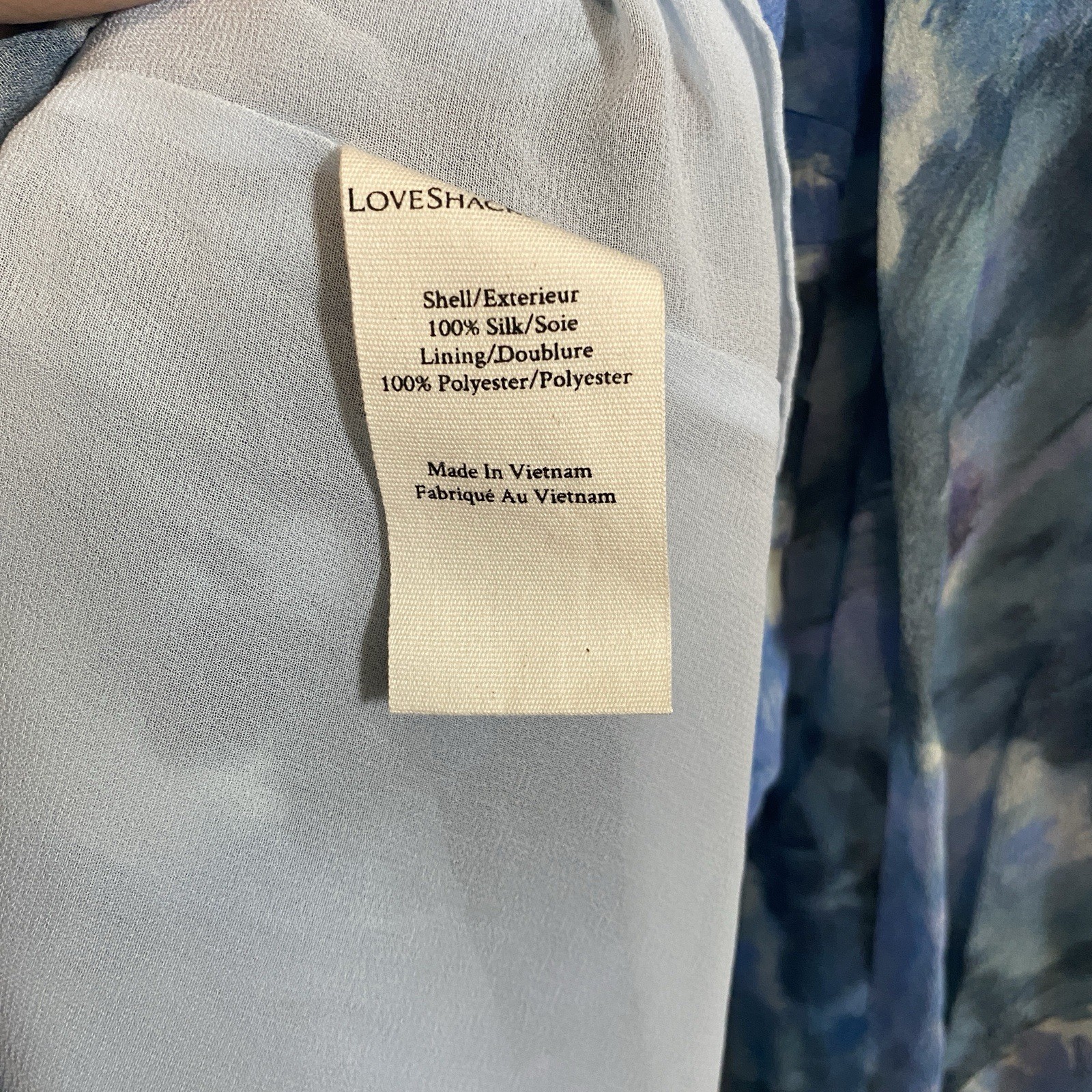 Love Shack Lincoln Sapphire Berry Silk Mini Dress Size 0 Lightweight Costal