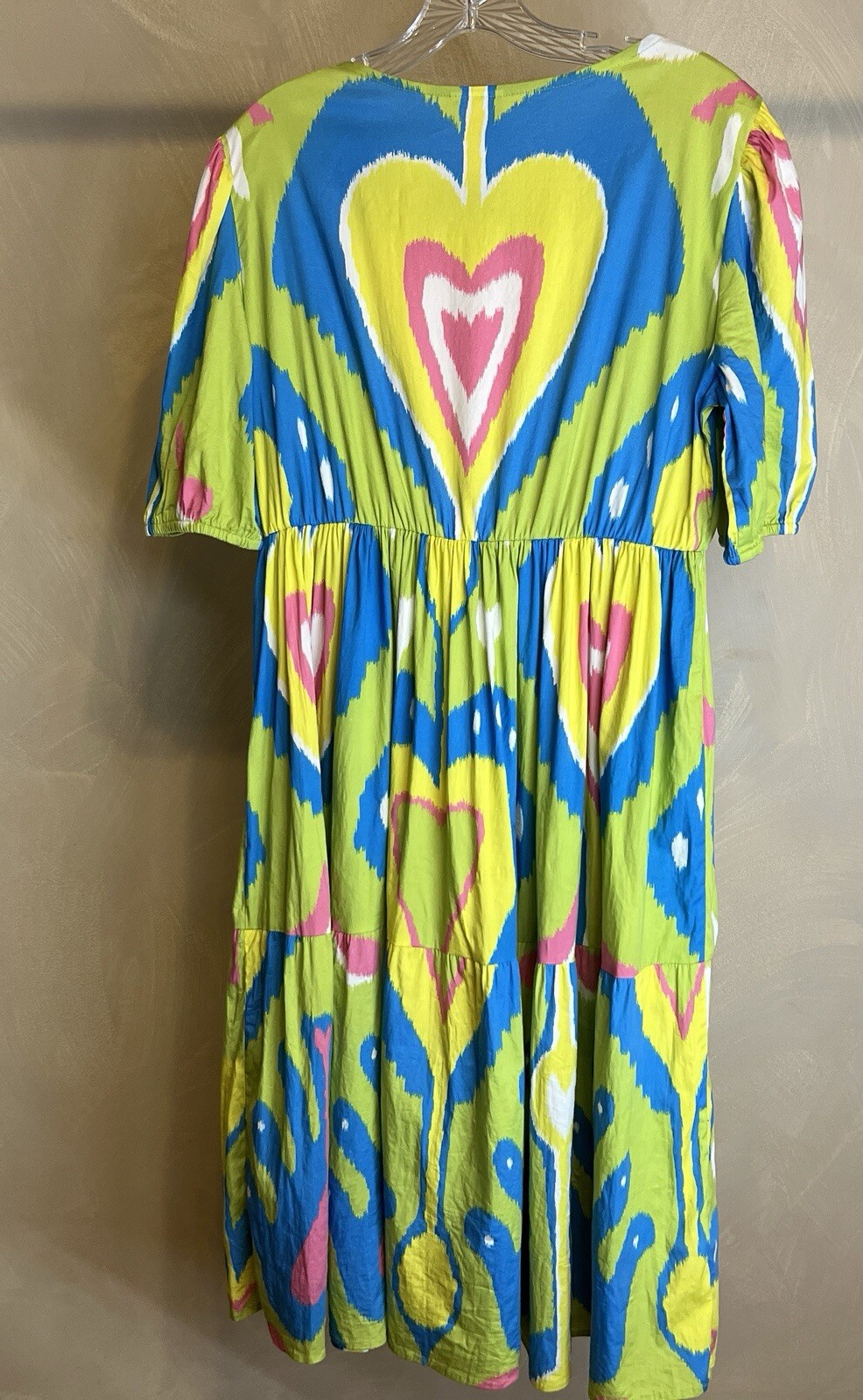 Sheridan French Women pullover Resin floral detail Colorful Arcadia Dress|SZ:L