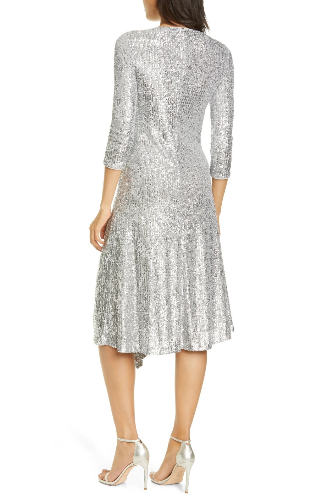 St. John Collection Evening Starlight Sequin Mesh Party Cocktail Dress Size 4