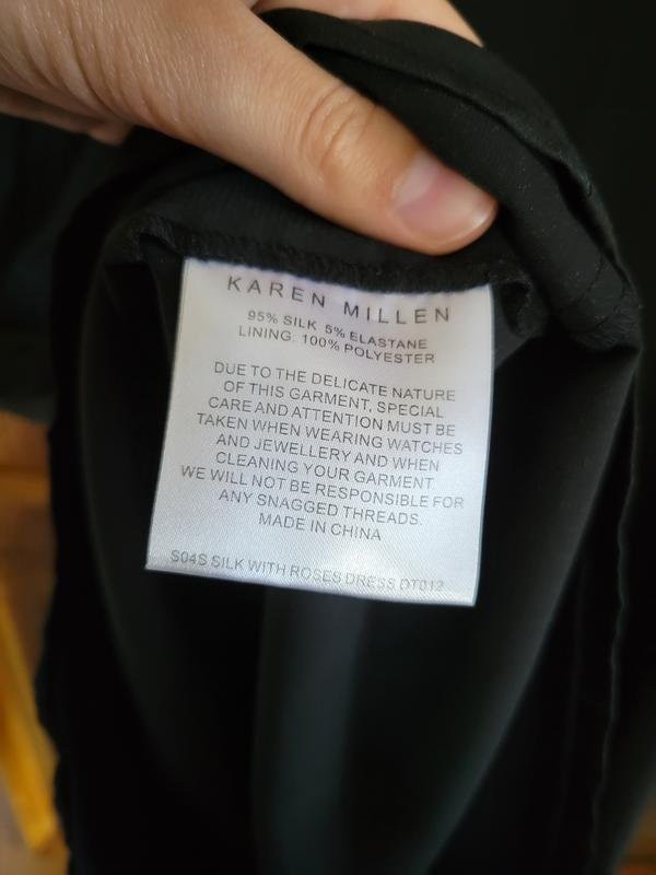 Women Karen Millen Dress Black Silk 38 / M / 46 #9S47