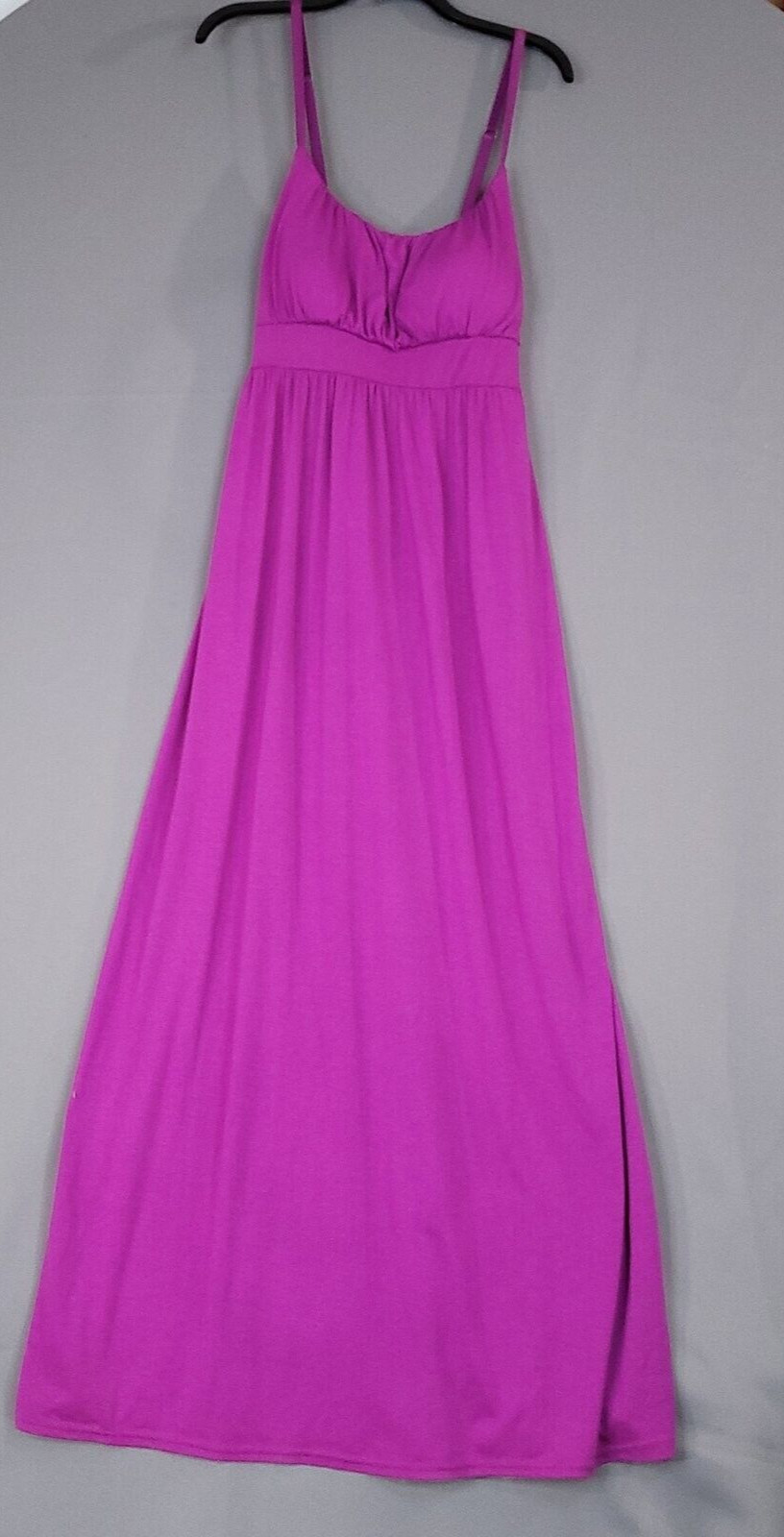 New Directions Women’s Maxi Dress Spaghetti Strap Sleeveless Purple Size L