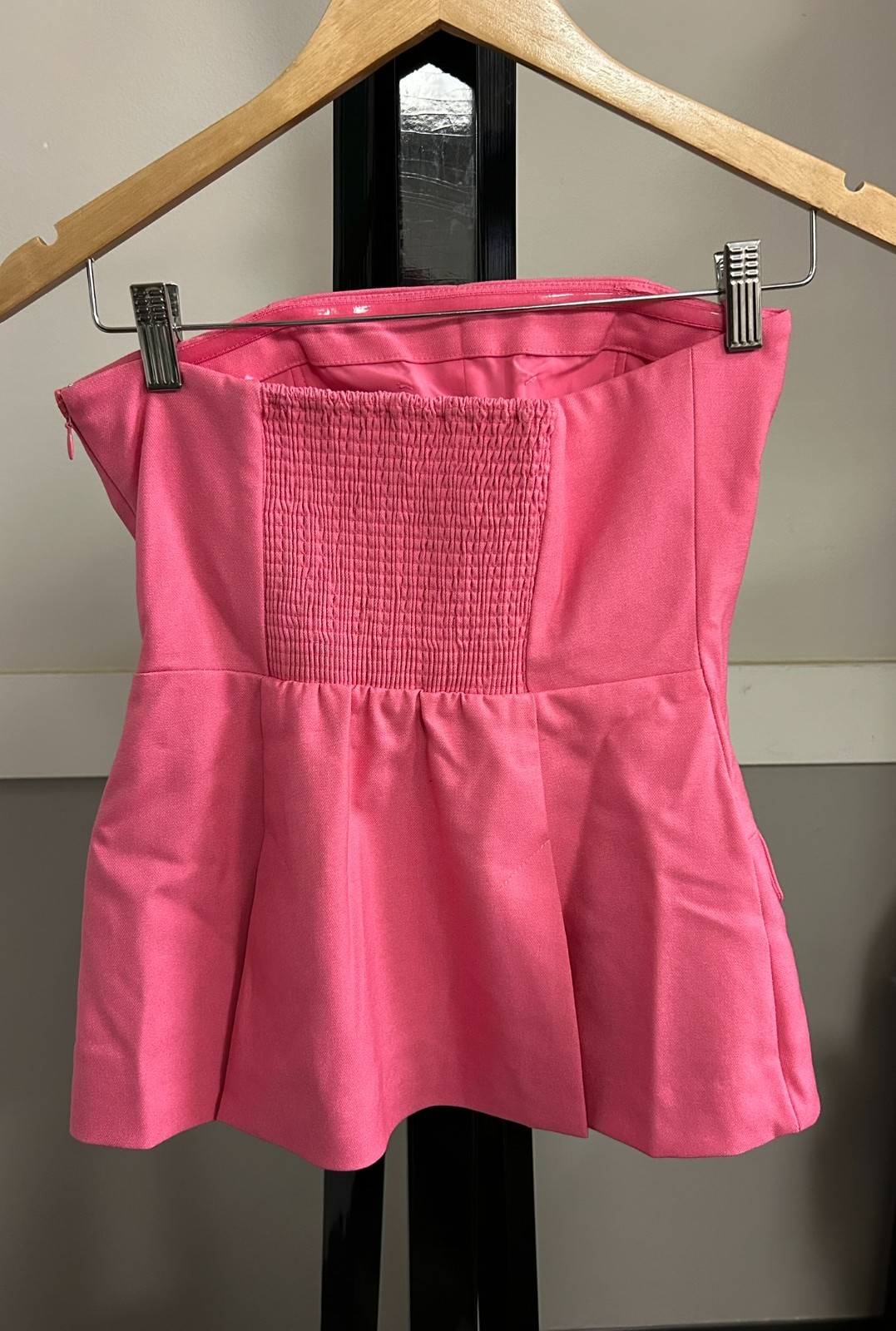 Marcelline Morgana Strapless Top & Mini Skirt, Bubble Gum Pink, Size: XS