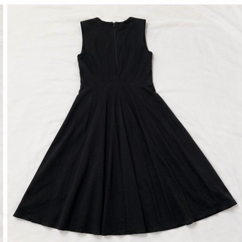 Rosetta Getty Collective Black Crossover Cutout Midi Dress Womens Size 8 Cotton