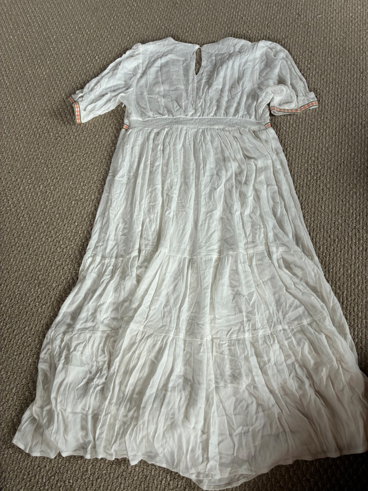 In Loom Large Cottagecore Tiered Dress Embriodered Floral Maxi