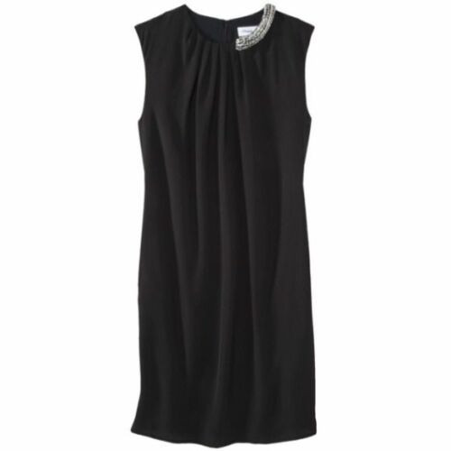 3.1 Phillip Lim Target Sleeveless Little Black Dress Jeweled Neckline Size S NEW