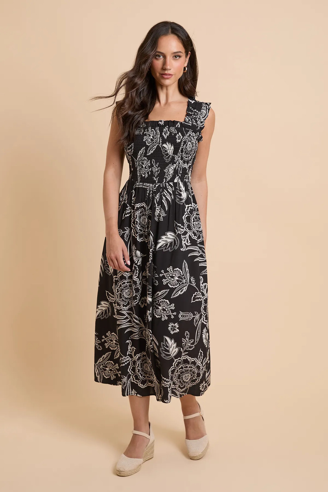 Dorothy Perkins Black Midi Dress Womens Occasion Dresses