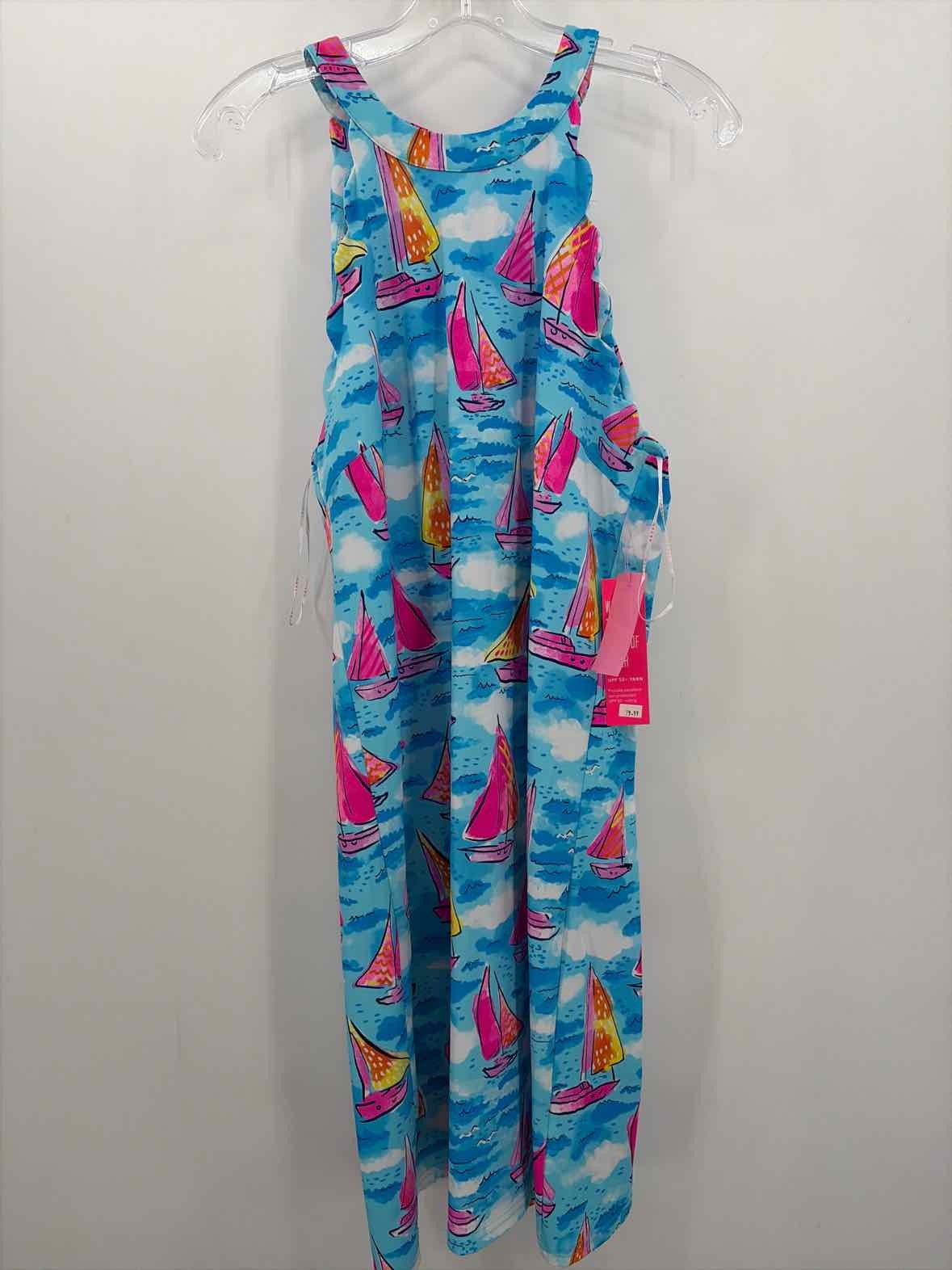 Pre-Owned Aryeh Blue Size Large Midi Sleeveless Dress