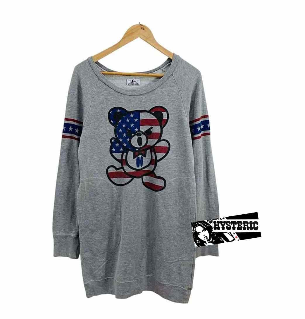 Hysteric Glamour Sweatdress Sweater Dress BEAR Size Free Made In Japan